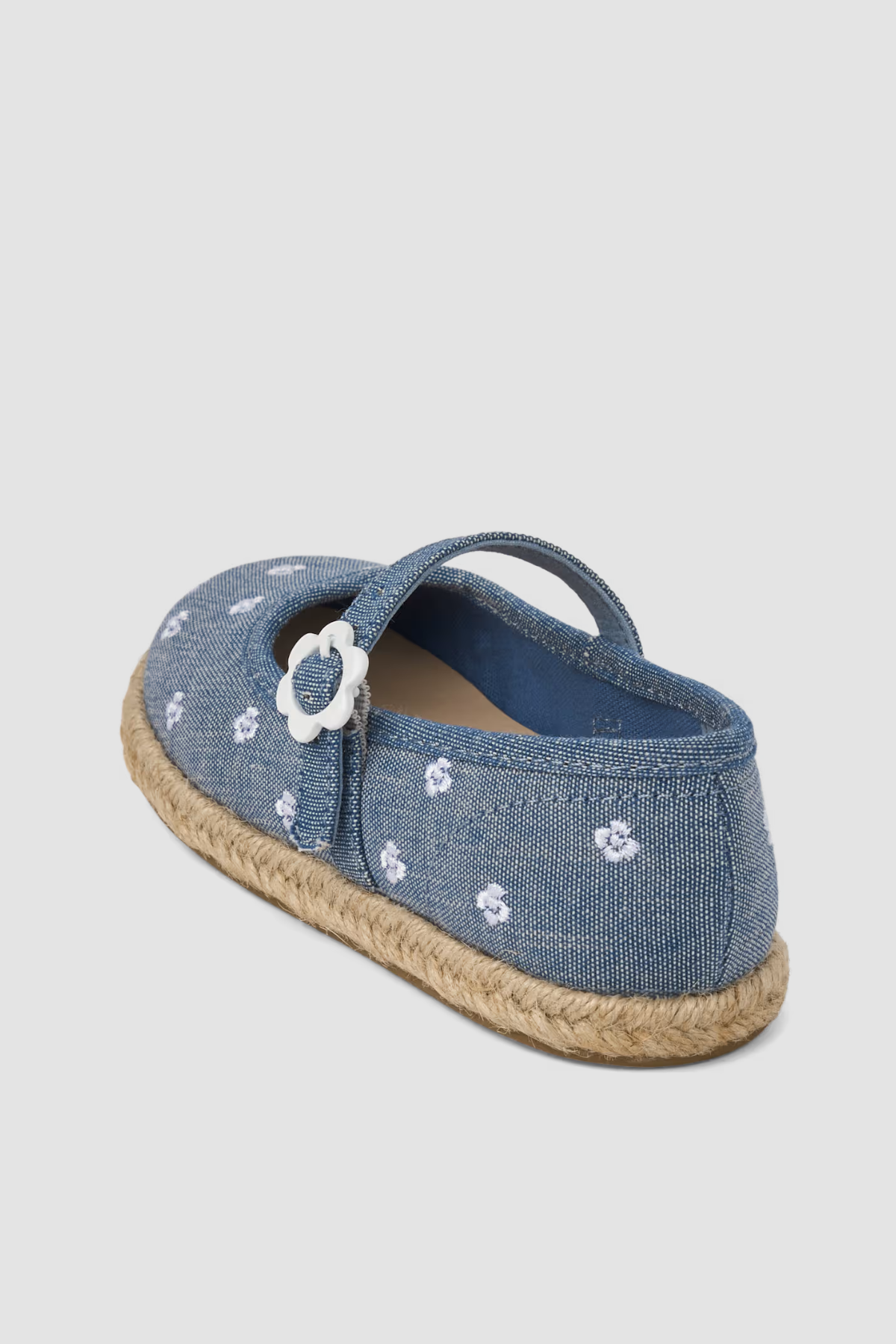 Espadrilles brodées à motifs floraux pour filles bleu - Gymboree – Image 3
