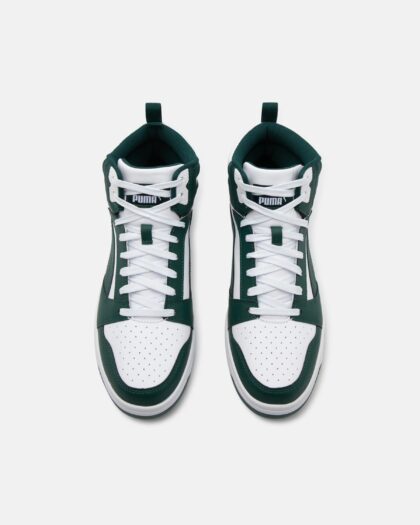 Basket montante Puma verte et blanche