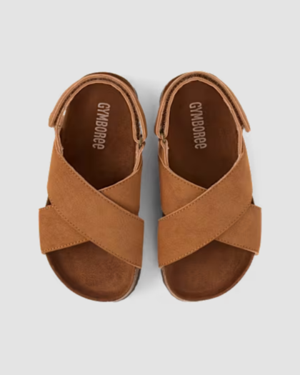 Sandales à Brides Croisées pour Garçon Marron – Gymboree