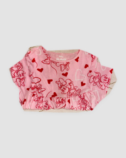 Seconde main - Robe rose à motifs cœur