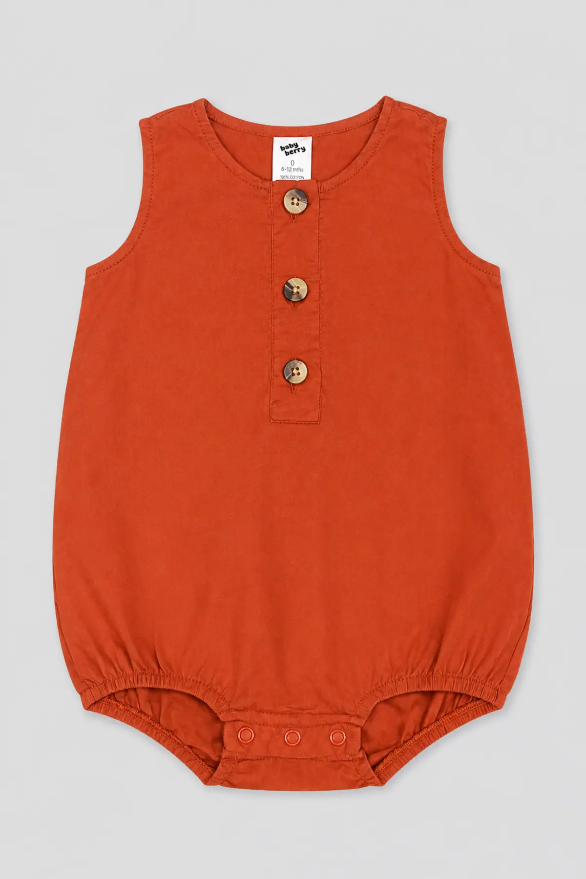 Seconde main – Top orange à boutons