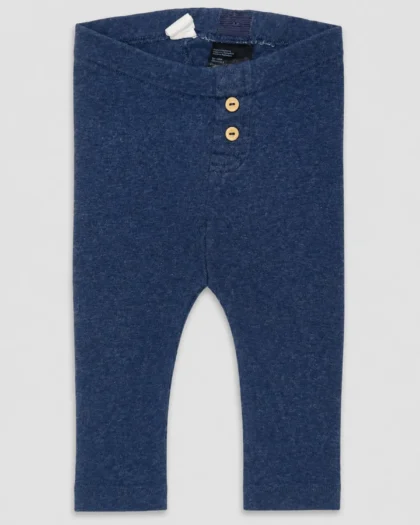Seconde main – Legging bleu chiné à boutons