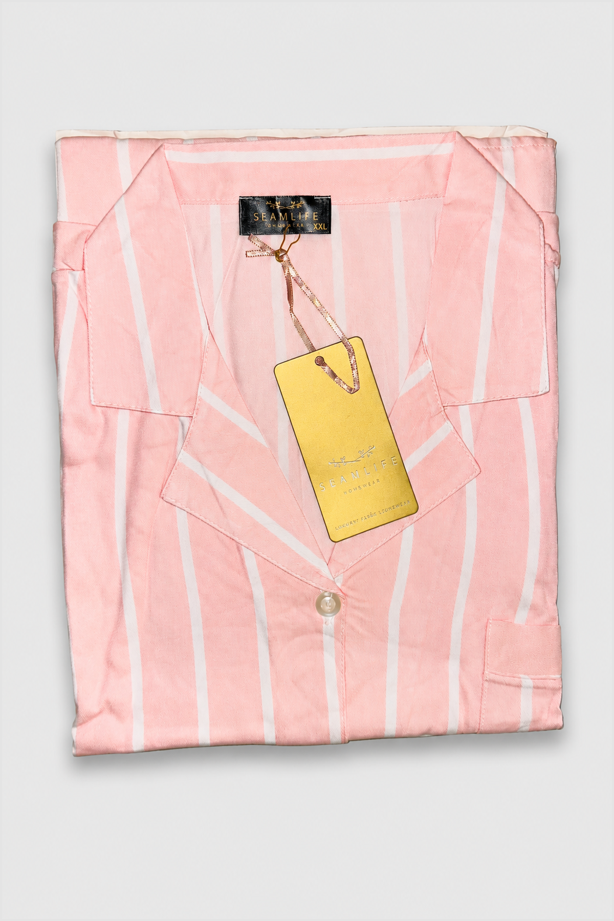 Pyjama Rayé Rose et Blanc – Seamlife – Image 2