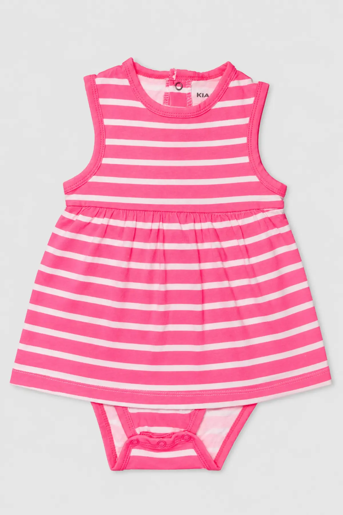 Seconde main – Robe body rose rayée