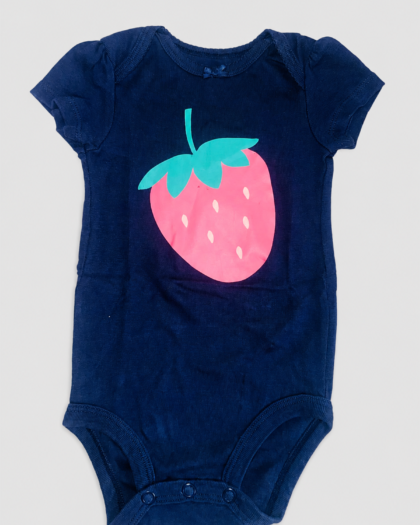 Seconde main – Body bleu marine à fraise