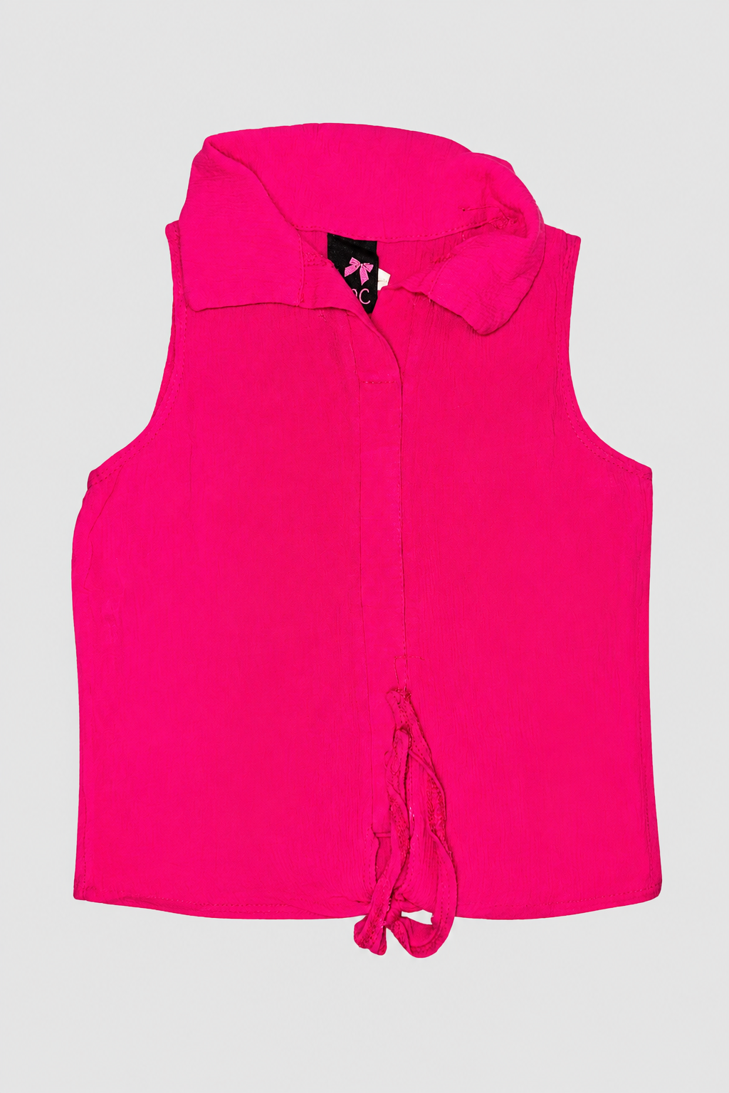 Seconde main – Chemisier fuchsia sans manches à col