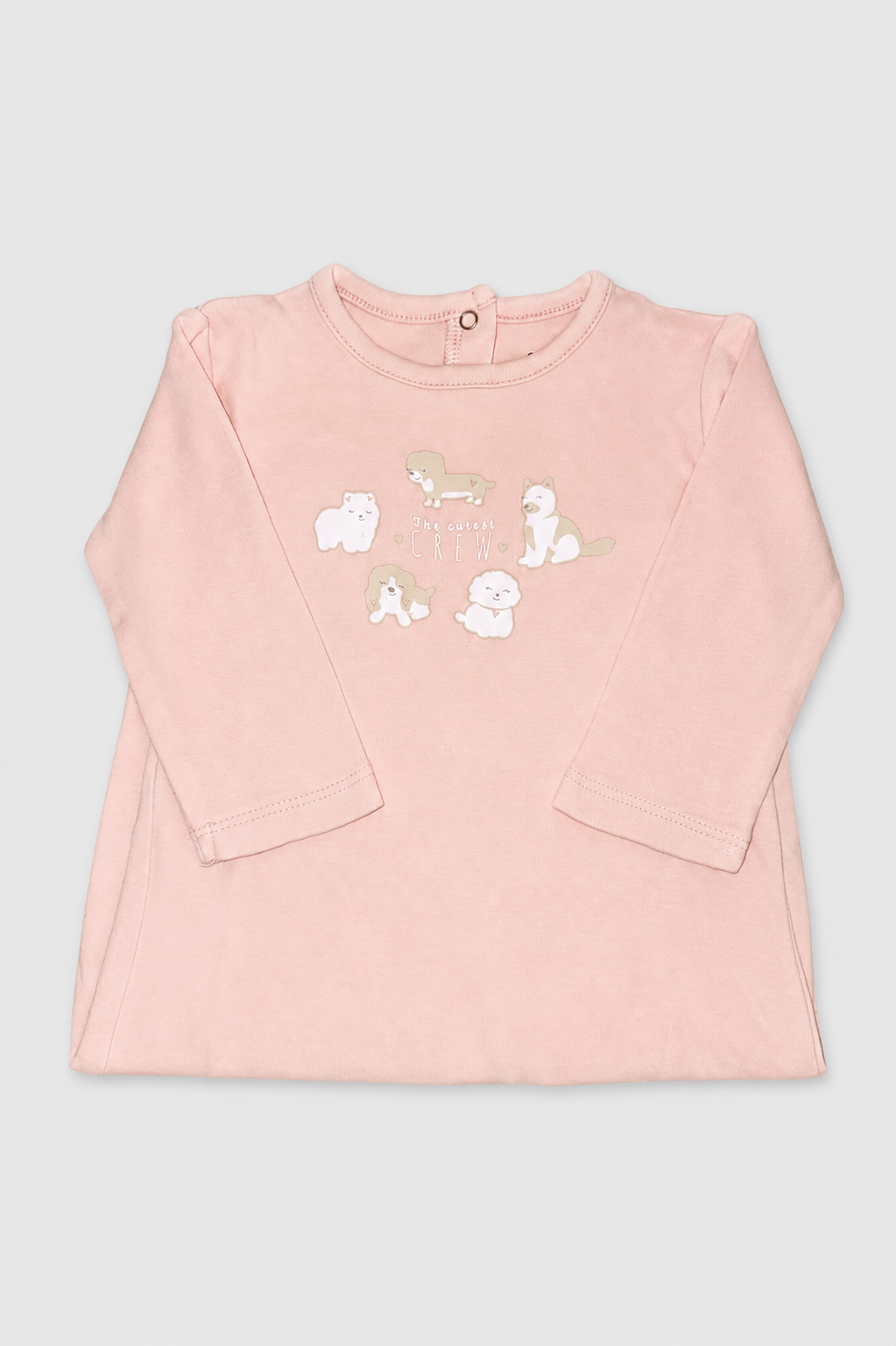 Seconde main – Grenouillère rose à petits chiens