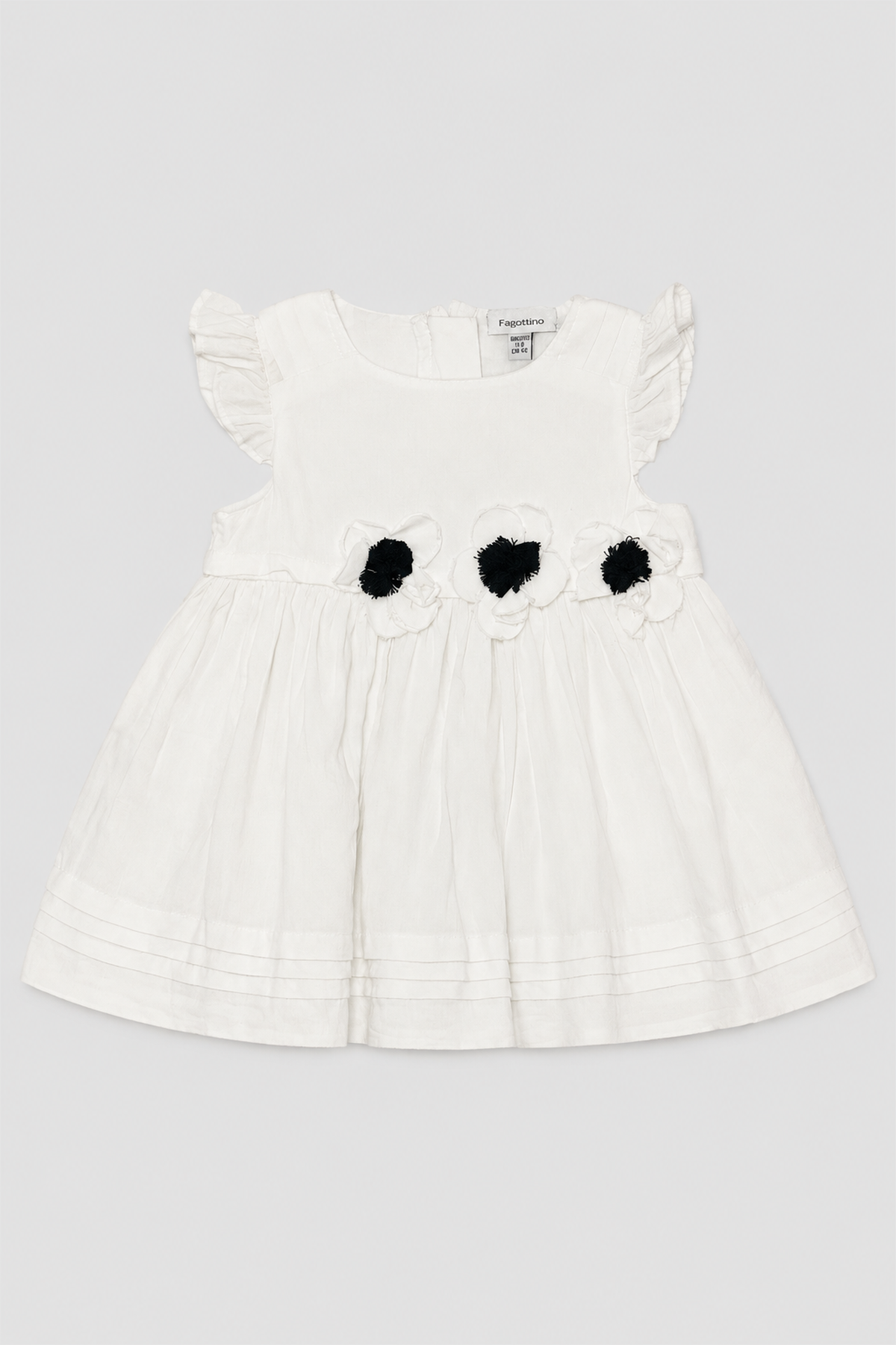 Seconde main – Robe blanche à fleurs contrastées