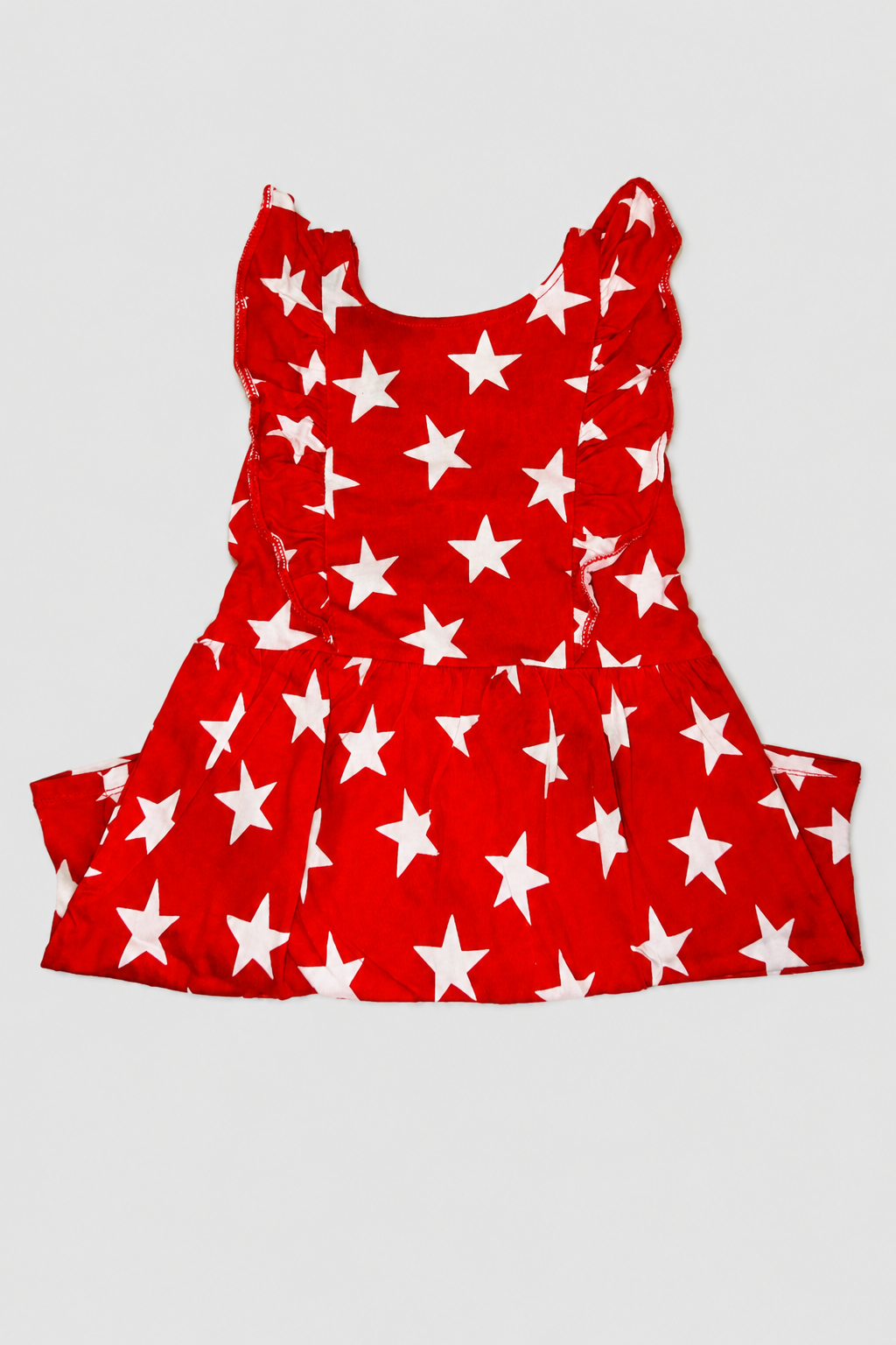 Seconde main – Robe rouge à étoiles blanches