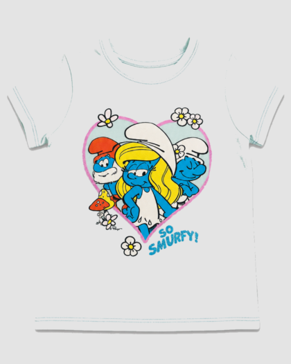 Seconde main – T-shirt vert d’eau Les Schtroumpfs