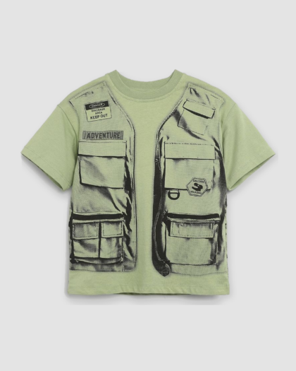 tshirt garcon ovs gilet multipoches face