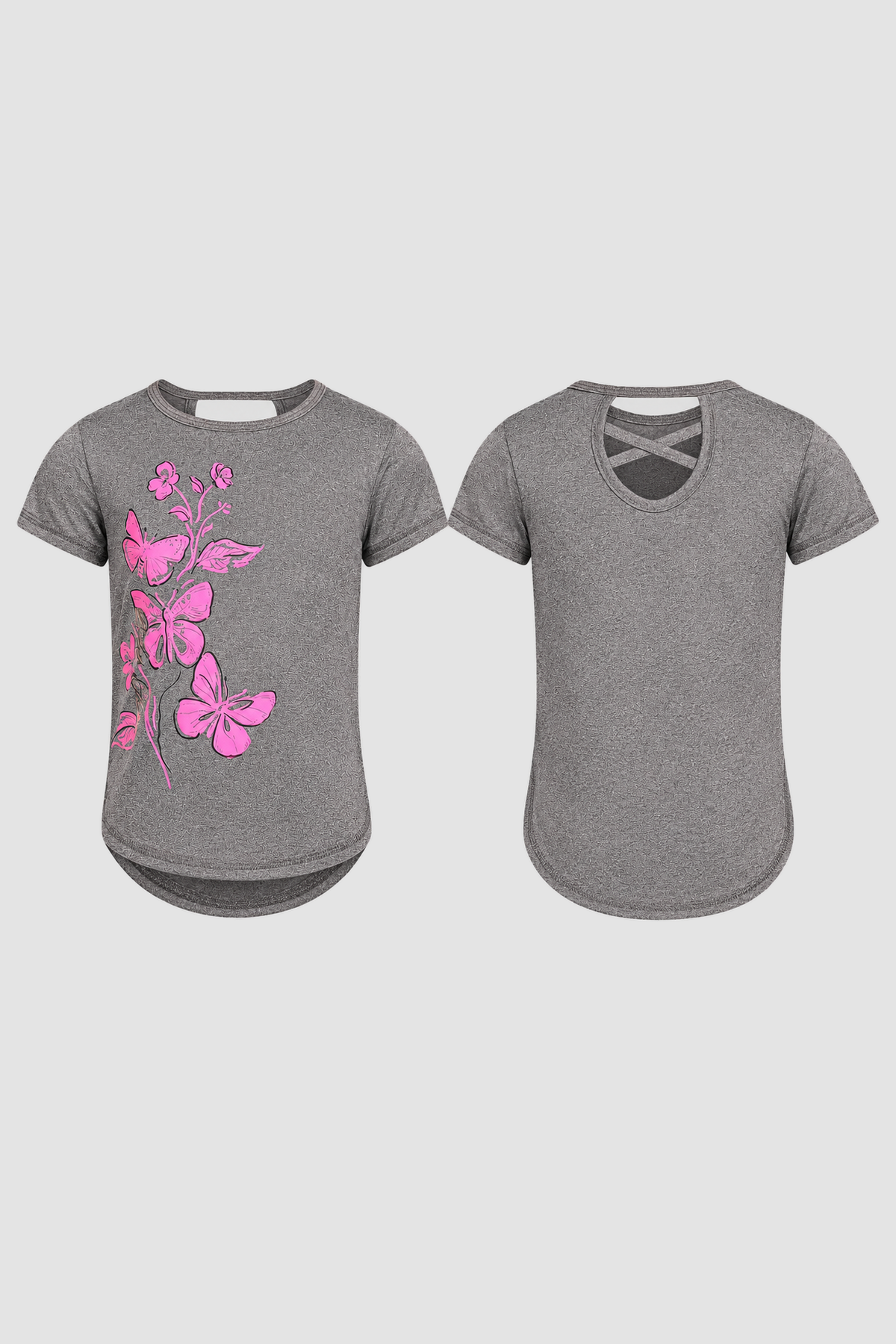 Ensemble fille rose et fleuri 4 pièces - Body Glove (2ans) – Image 2