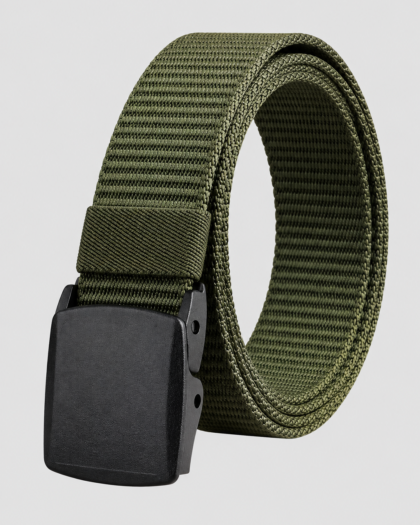 Ceinture tactique en nylon vert militaire