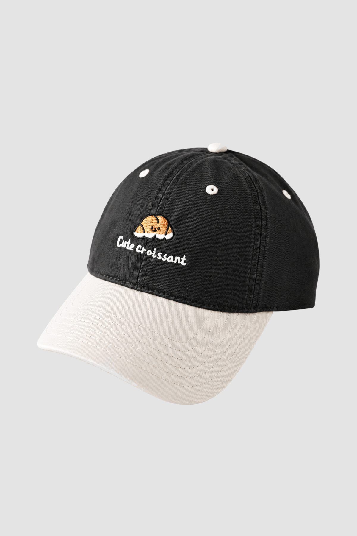 Casquette Cute Croissant brodée pour adolescent – vue complémentaire