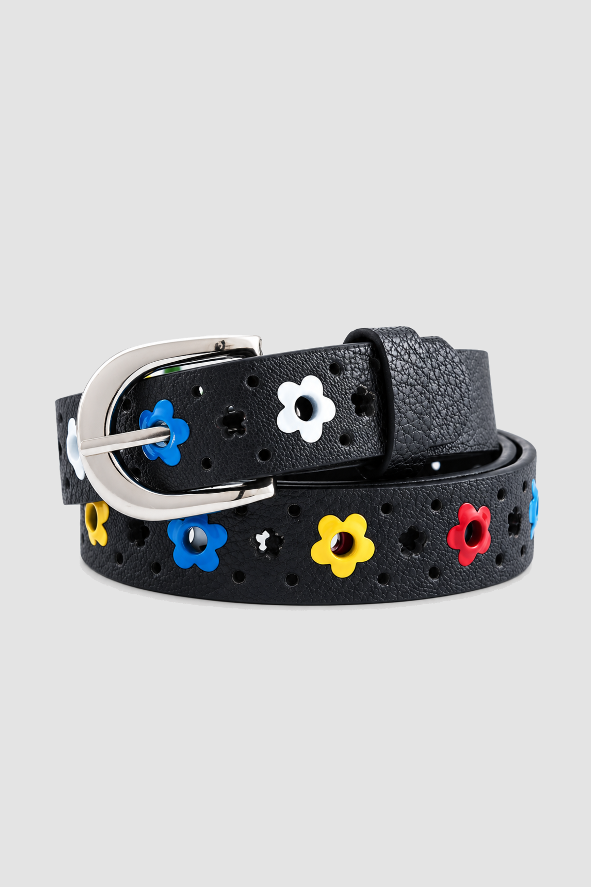 Ceinture fille à fleurs multicolores – détail 6