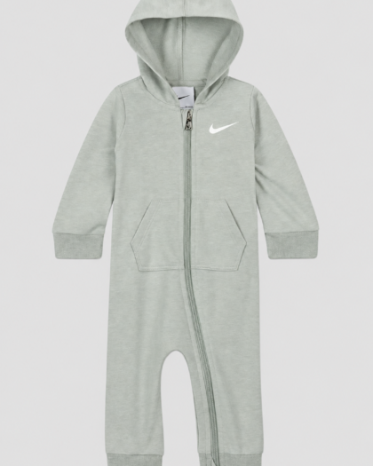 Combinaison Nike vert sauge à capuche et fermeture zippée, taille 9 mois