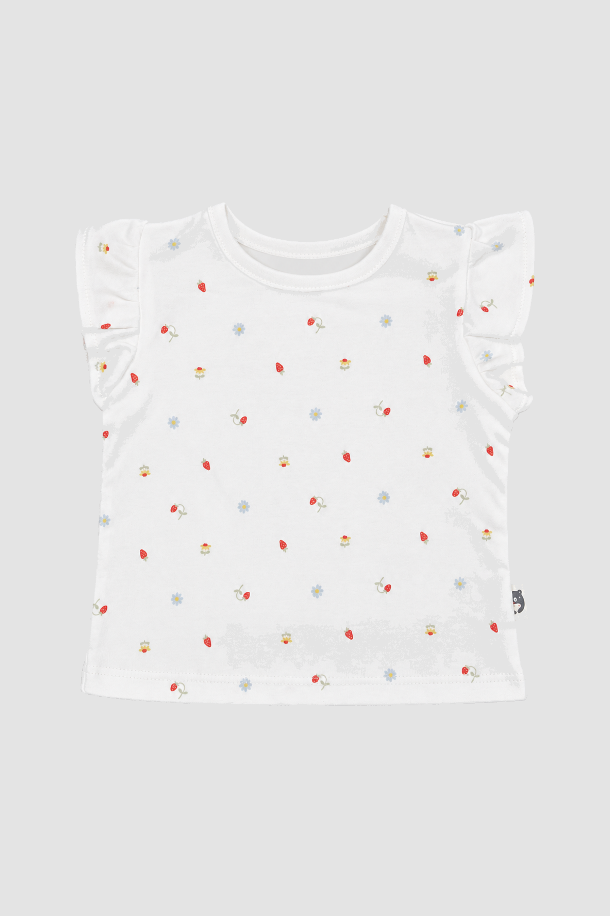 Ensemble bébé fille Rabbit + Bear, salopette bleue et T-shirt (6–9 mois) – vue complémentaire 2