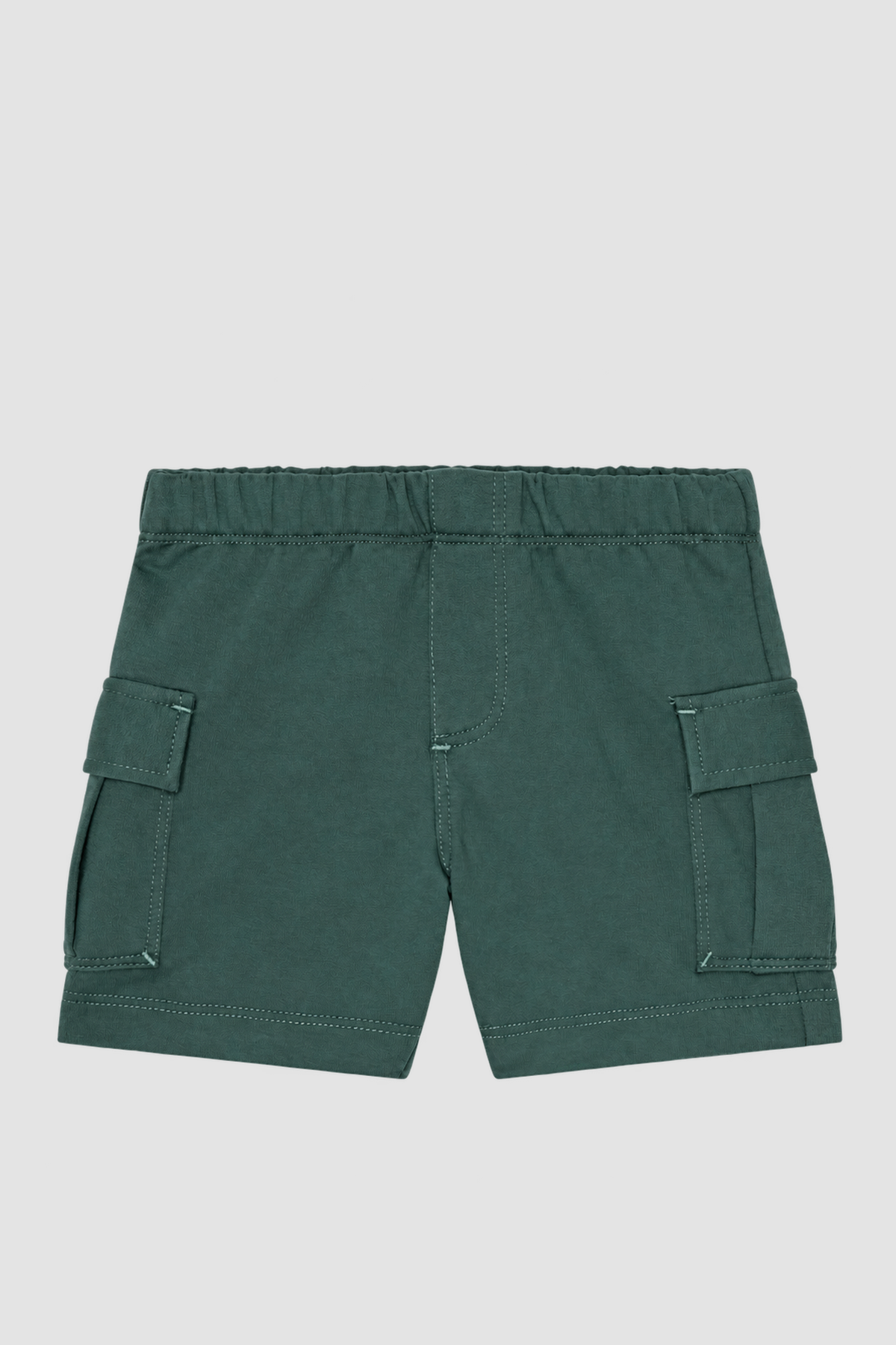 Short cargo vert à poches de l’ensemble bébé Petit Lem safari