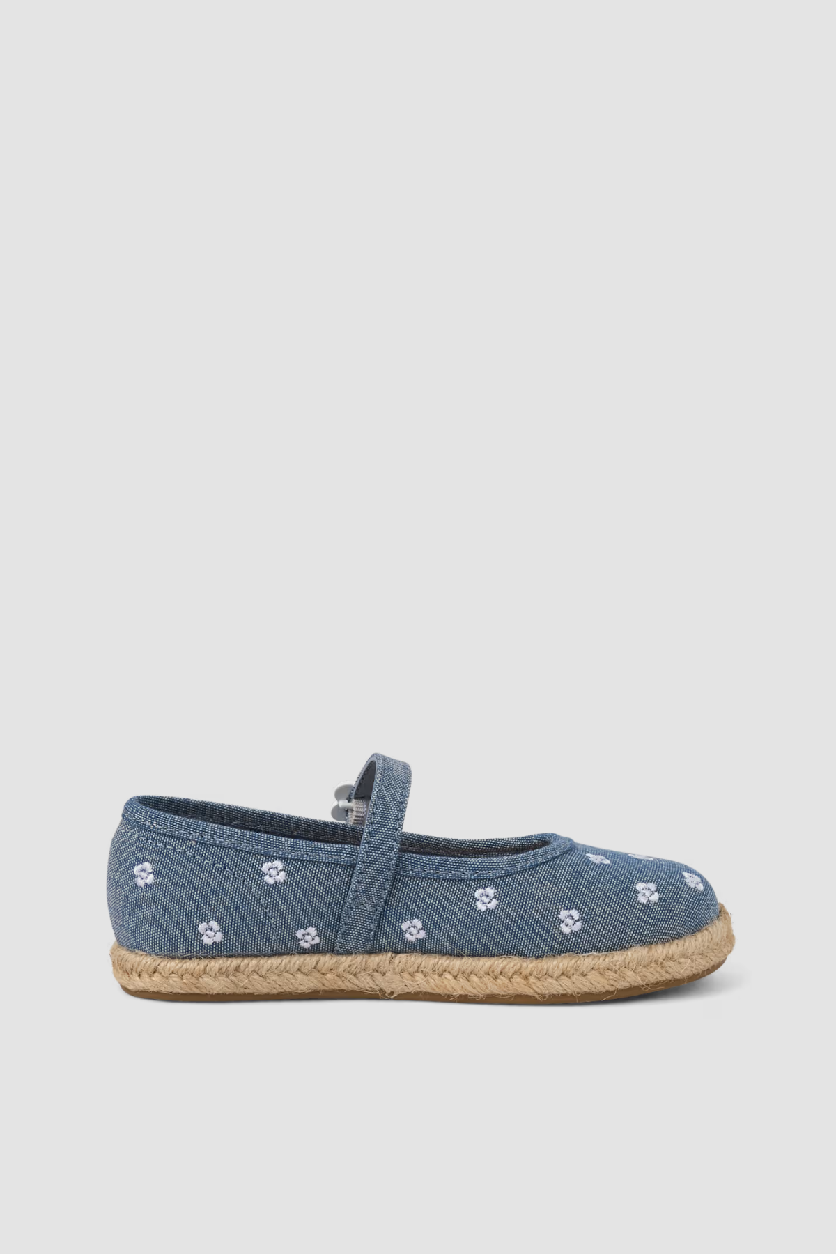 Espadrilles bleues Gymboree pour fille à broderies florales et bride à boucle fleur, vue 4