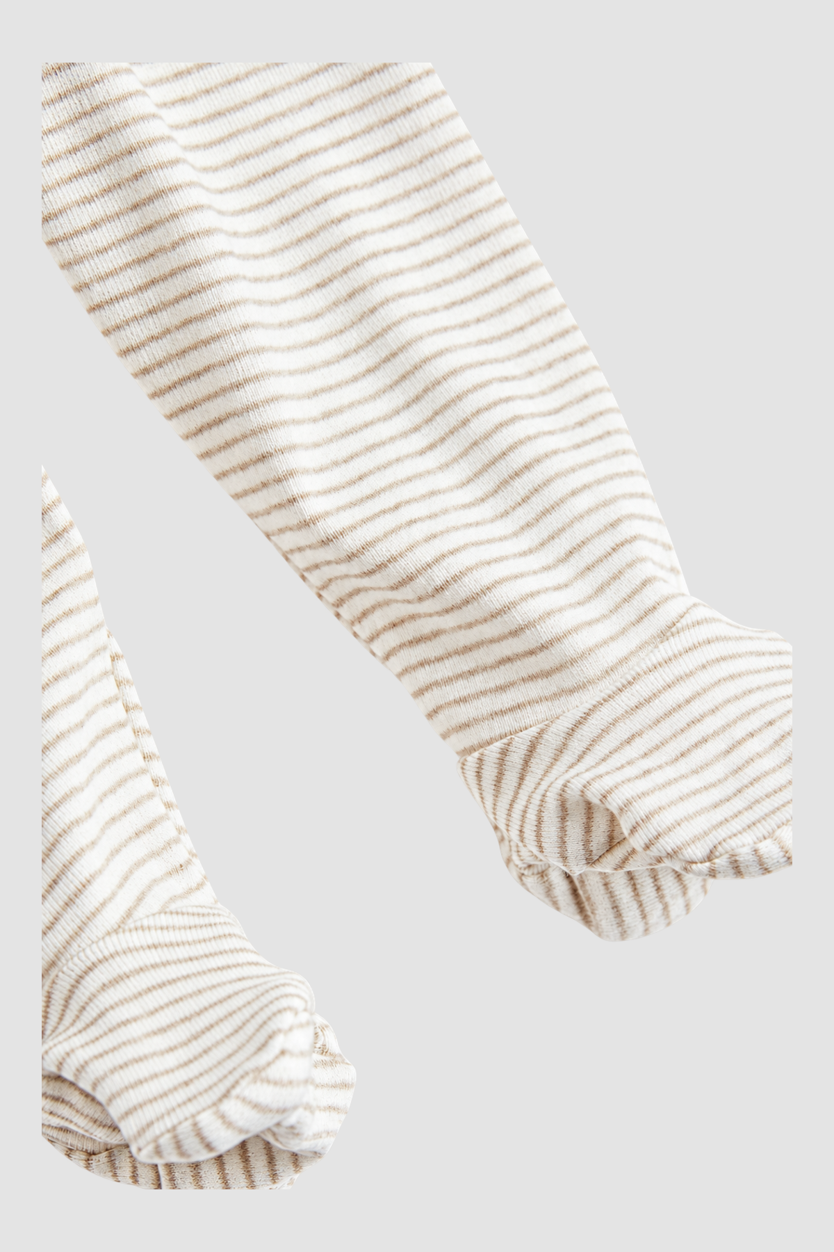 Lot de 2 pantalons bébé garçon blanc et rayé – H&M (3 mois)