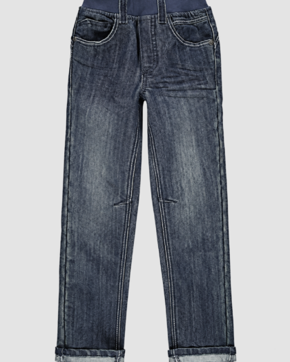 Jean garçon bleu à taille élastiquée (5 ans) – Vue principale