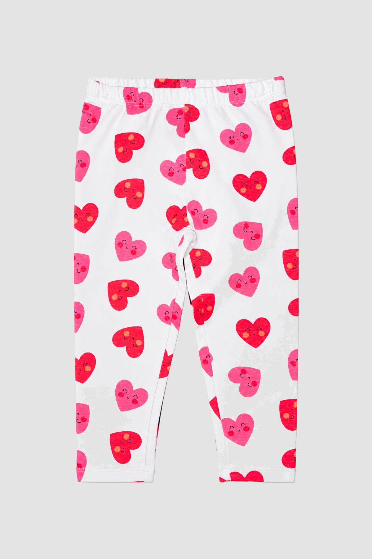 Lot de 2 leggings bébé fille blanc à cœurs et bleu marine – OVS (18–24 mois) – vue principale