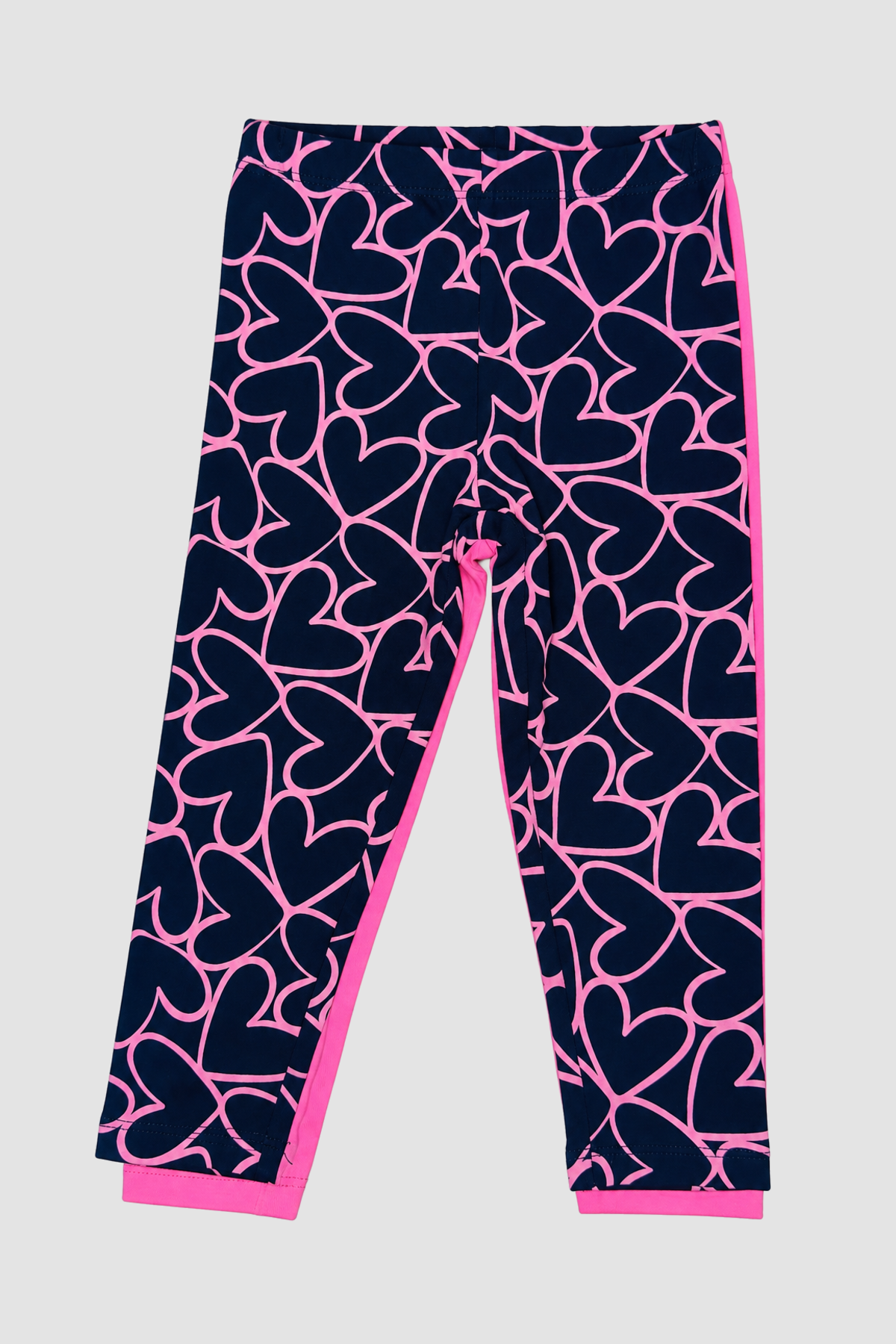Lot de 2 leggings bébé fille bleu marine à cœurs et rose – OVS (18–24 mois) – vue principale