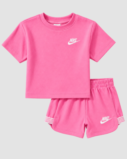 Ensemble bébé fille Nike T-shirt et short roses (24 mois) – ensemble complet