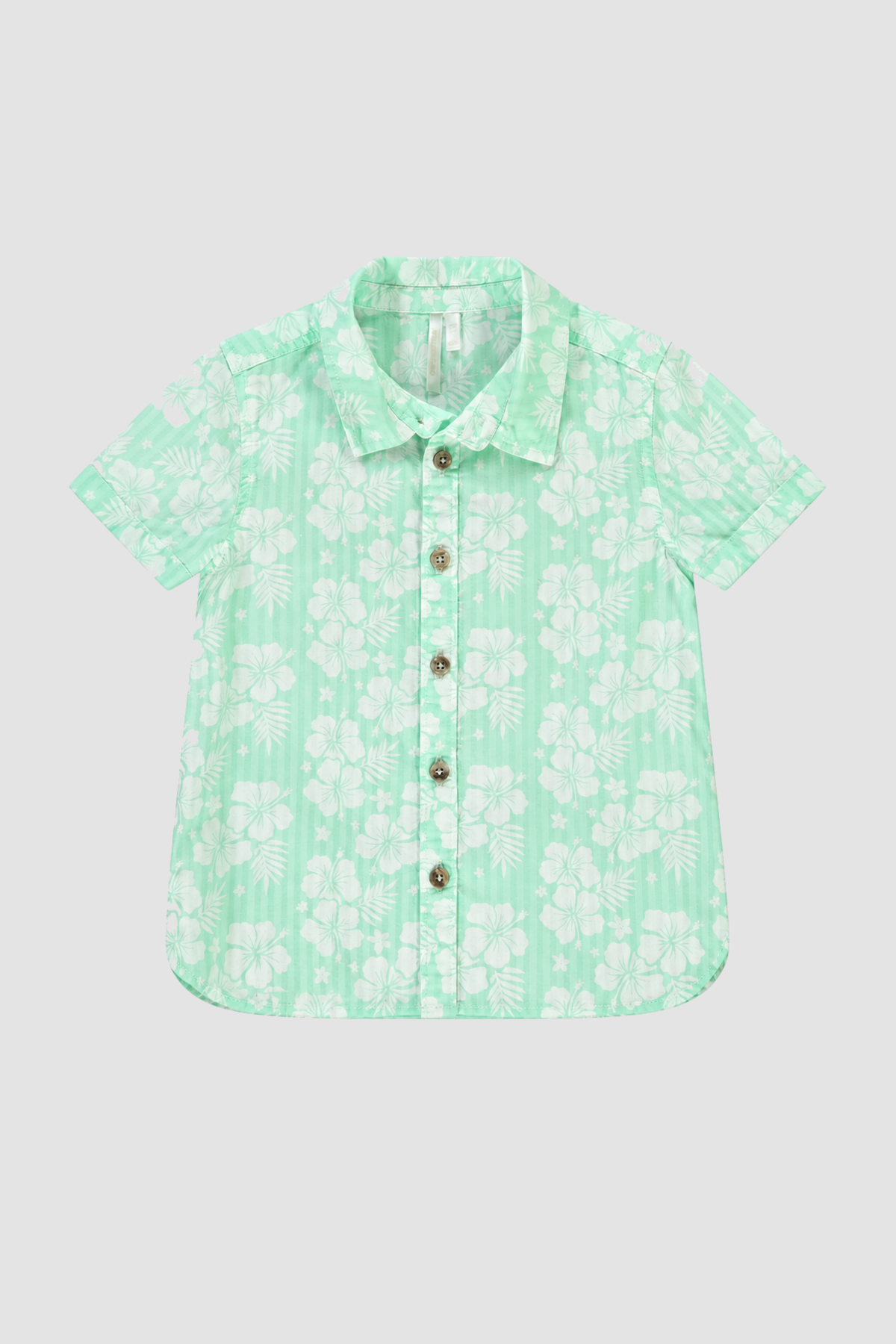 Chemise verte à fleurs bébé – Orchestra (3 mois) – vue principale