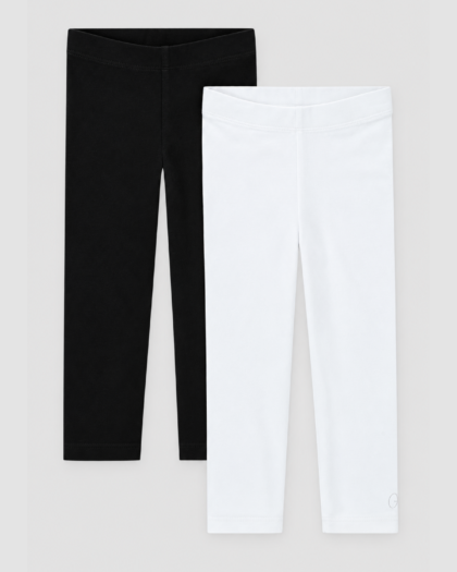 Lot de 2 leggings fille noir et blanc – Orchestra (2 ans) – vue principale