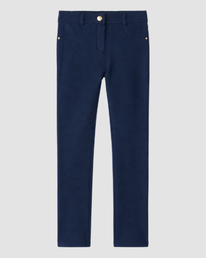 Pantalon fille bleu marine uni – Orchestra (12 ans) – vue principale