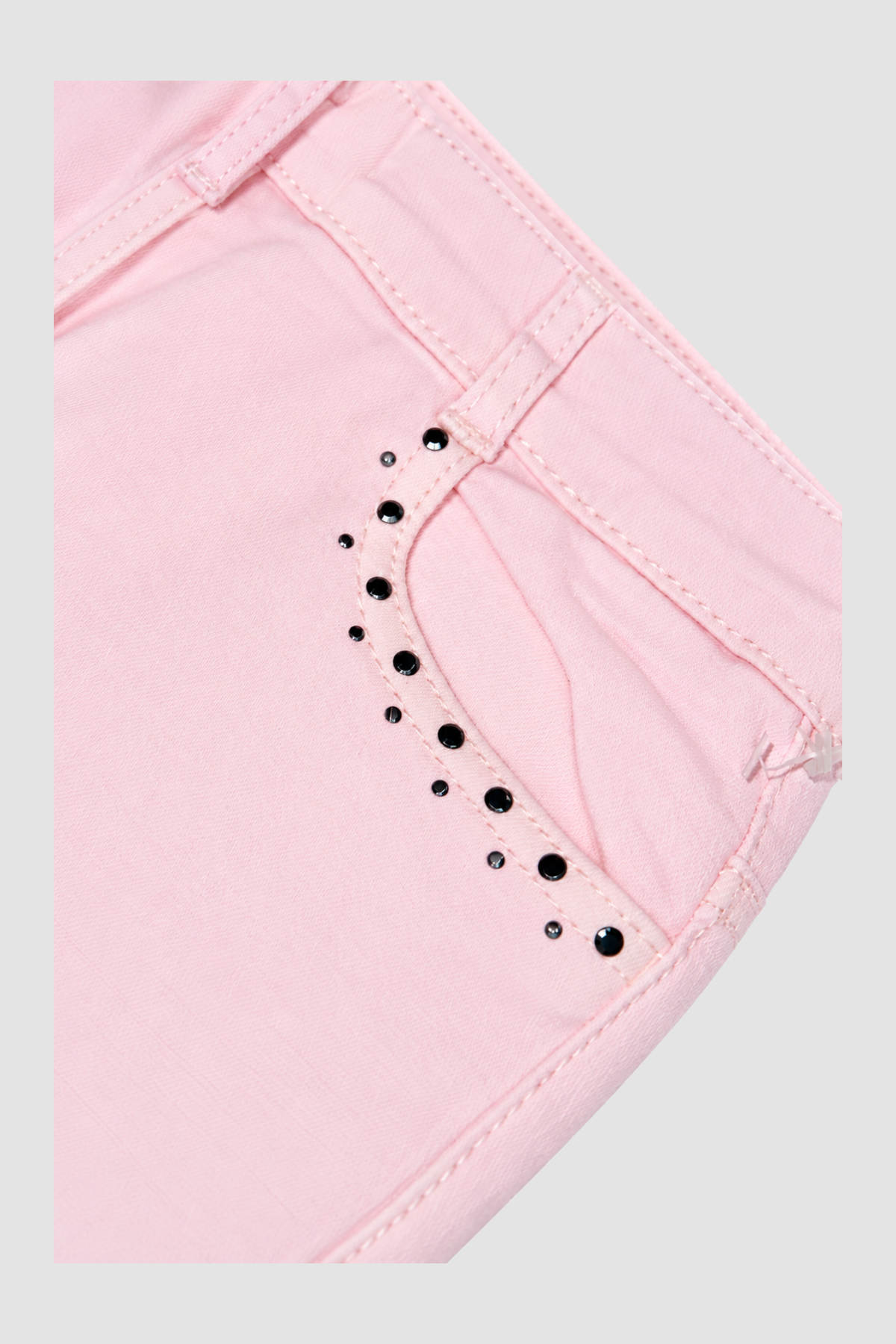 Pantalon fille rose pâle à poches ajourées – Orchestra (12 ans) – vue complémentaire