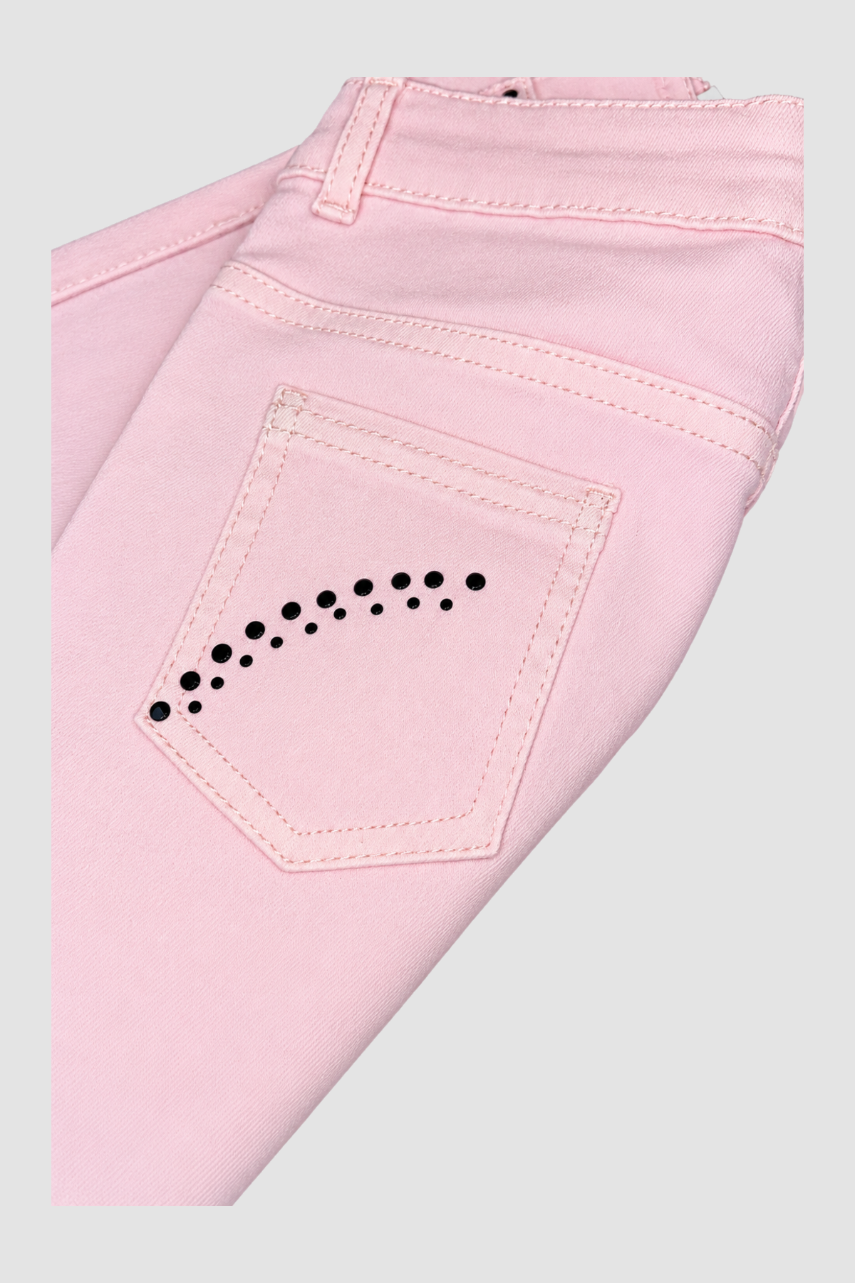 Pantalon fille rose pâle à poches ajourées – Orchestra (12 ans) – vue complémentaire