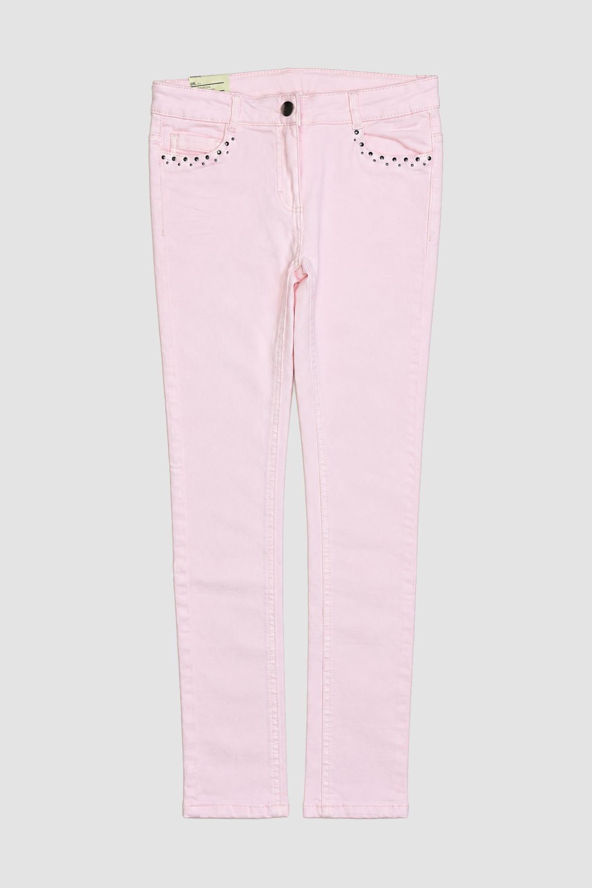 Pantalon fille rose pâle à poches ajourées – Orchestra (12 ans) – vue principale