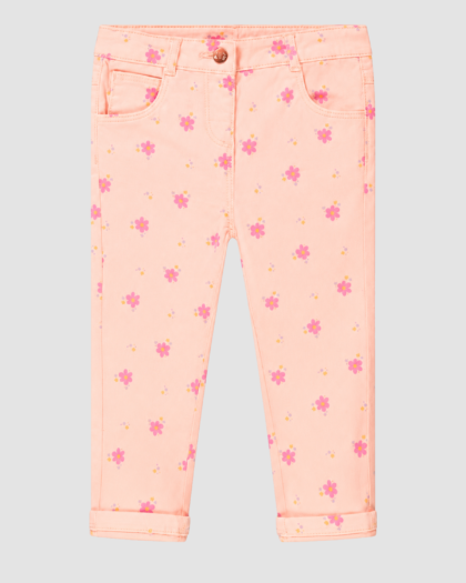 Pantalon bébé rose à fleurs – Orchestra (6 mois) – vue principale