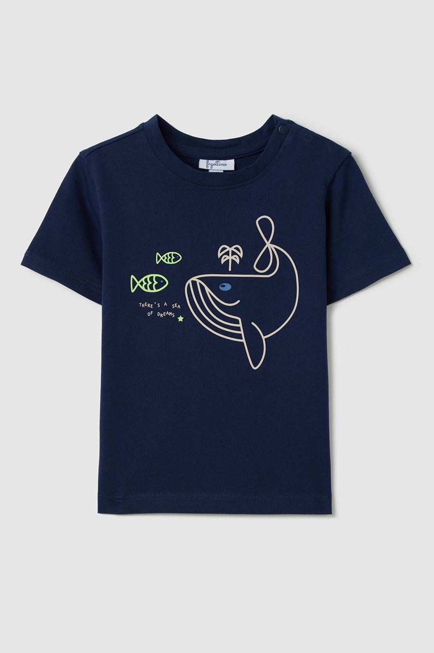 T-shirt bébé garçon OVS baleine bleu marine (12–18, 18–24, 24–30 et 30–36 mois)