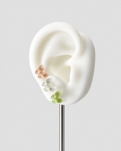 Lot de 3 pins d’oreille à papillons pastel