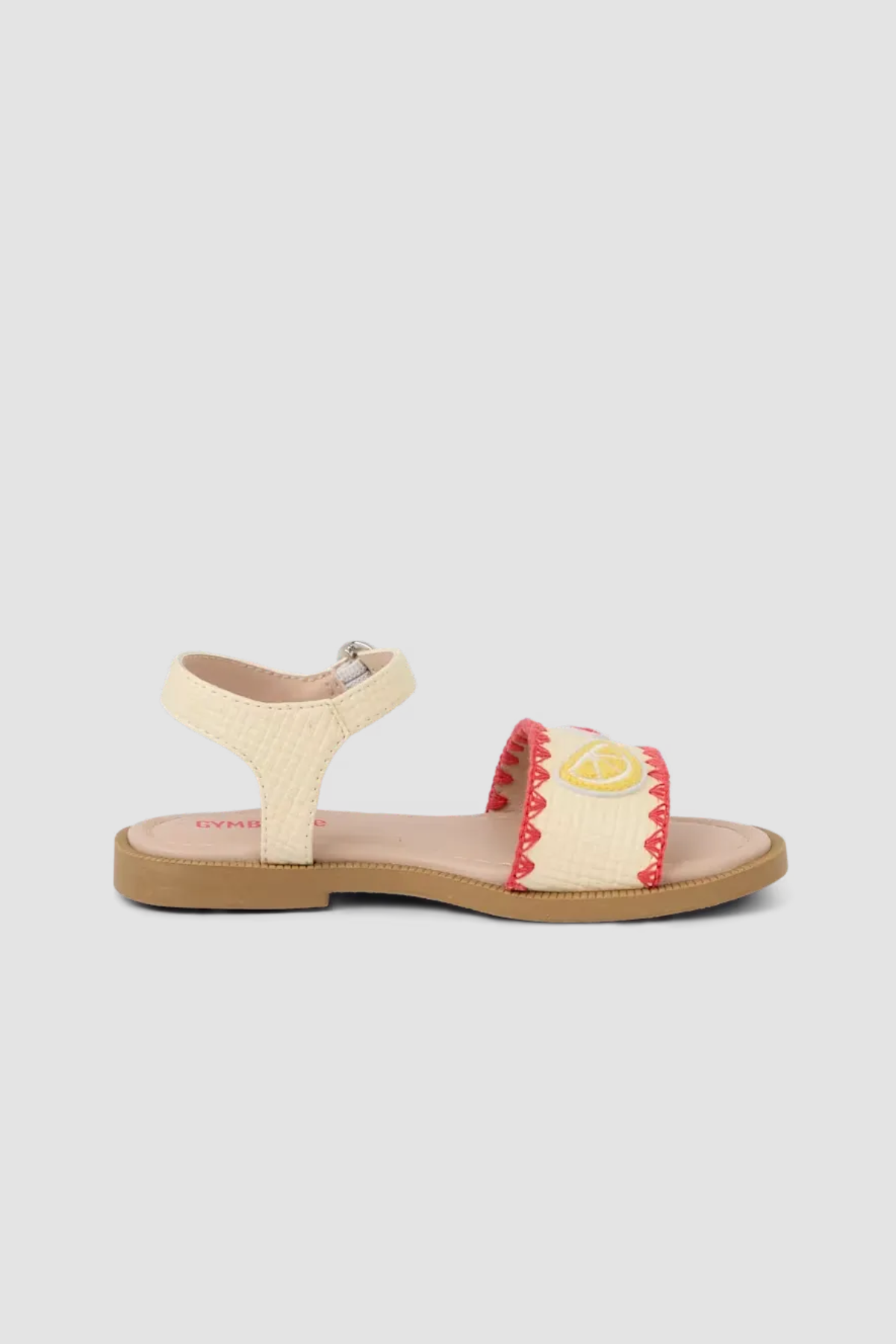 Sandales fille Gymboree à fruits brodés – profil intérieur