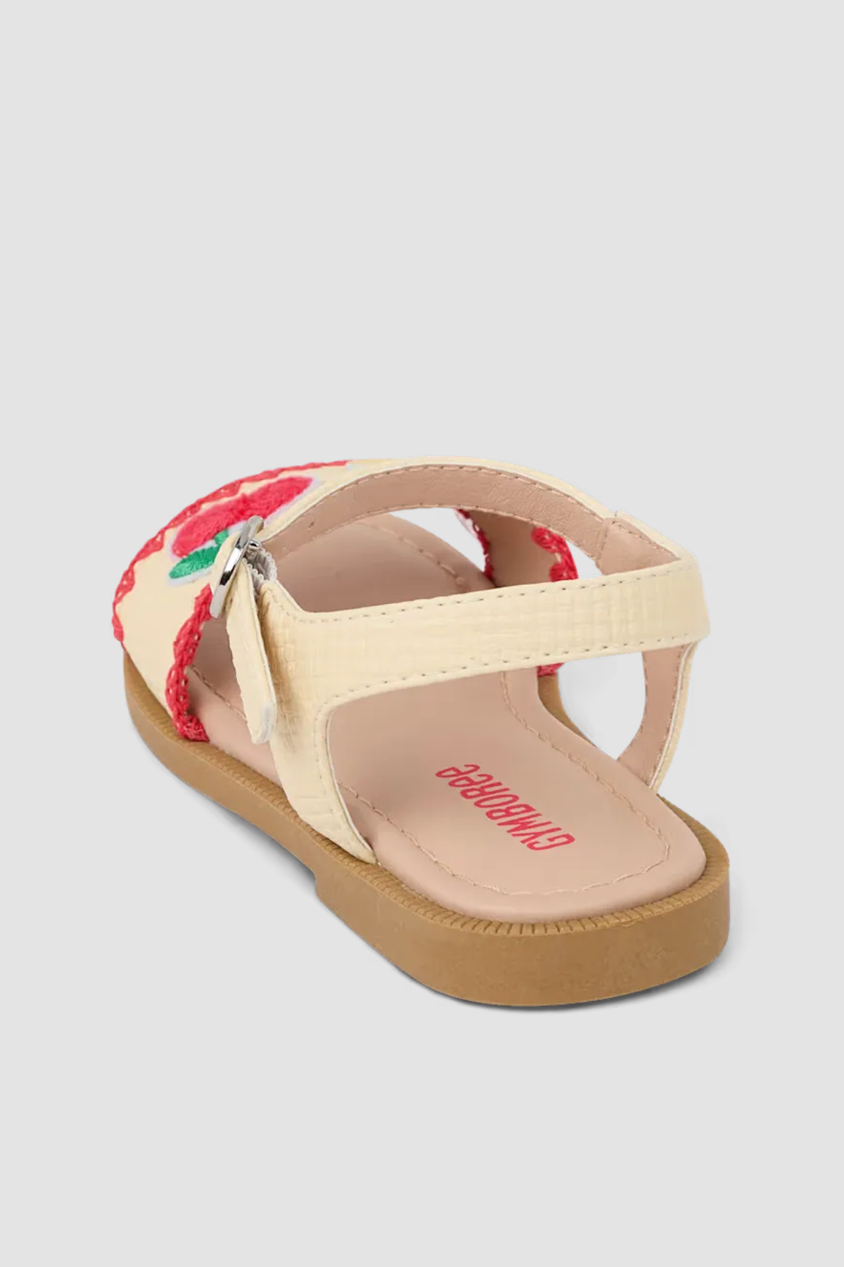 Sandales fille Gymboree écrues à fruits brodés colorés – vue arrière