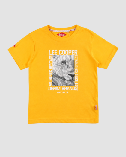 T-shirt garçon jaune Denim Brand – Lee Cooper (4 à 14 ans) — vue principale