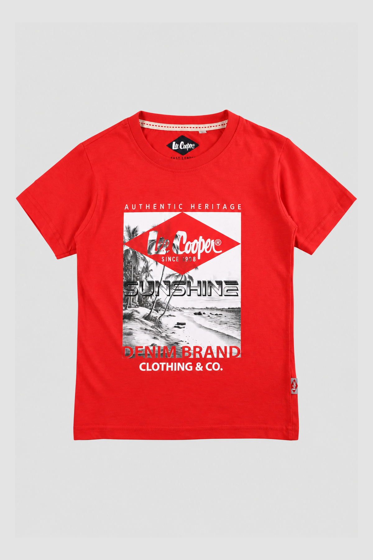 T-shirt garçon rouge imprimé Sunshine – Lee Cooper (4 à 14 ans) — vue principale